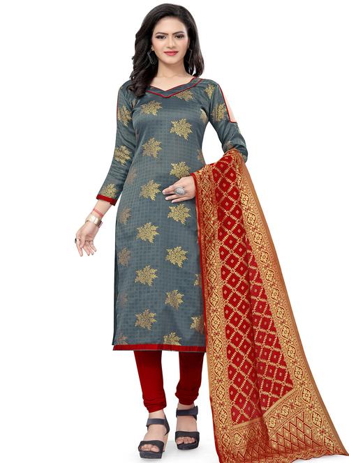 women self design unstitched suits - 21557323 - Very Small Image - 1