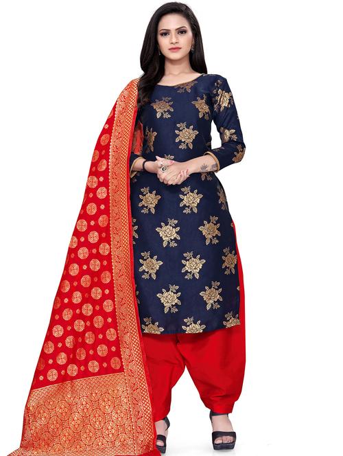 women self design unstitched suits - 21557363 - Very Small Image - 1