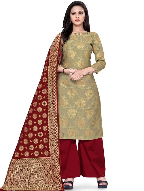 women self design unstitched suits - 21557364 - Very Small Image - 1