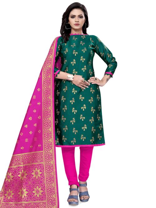 women self design unstitched suits - 21557369 - Very Small Image - 1