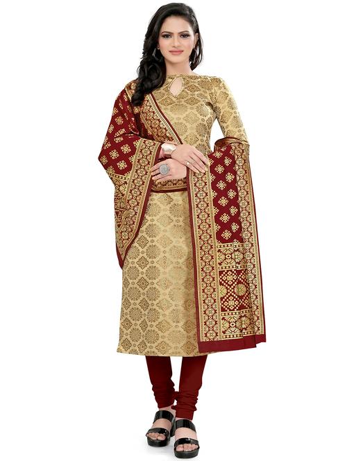 women self design unstitched suits - 21557439 - Very Small Image - 1