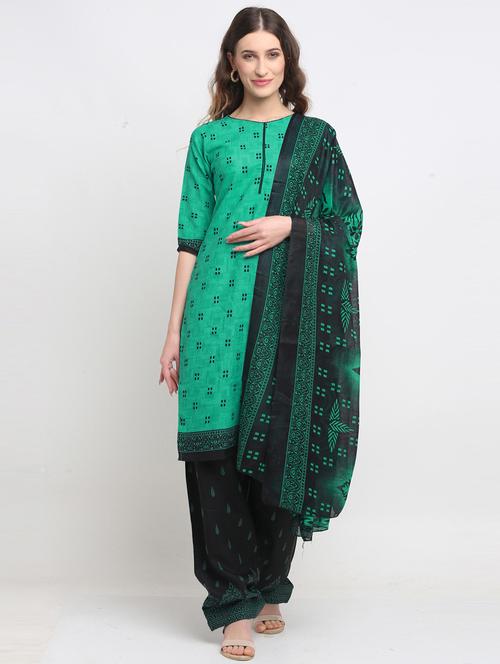 women three quarter sleeve printed suit set - 21558234 - Very Small Image - 1