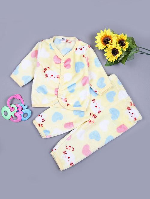 girls printed full length twin set - 21558850 - Very Small Image - 1