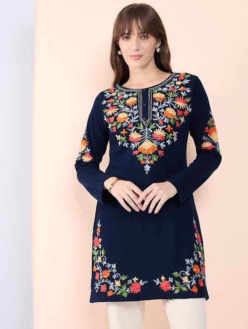 women embroidered long sleeves kurti - 21560194 - Very Small Image - 1
