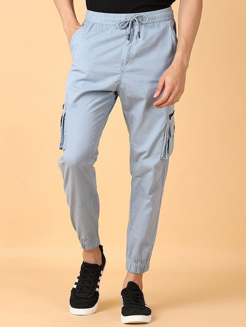men solid regular fit cargo - 21561408 - Very Small Image - 1
