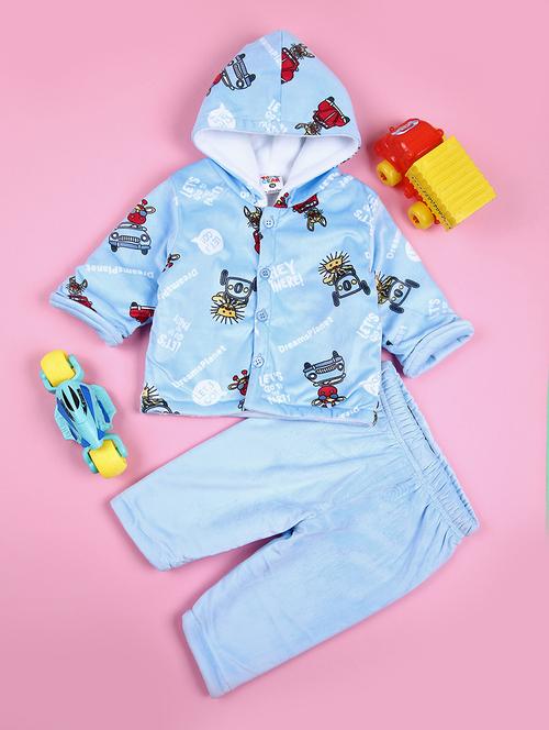 kids winter wear full length twin set - 21564160 - Very Small Image - 1