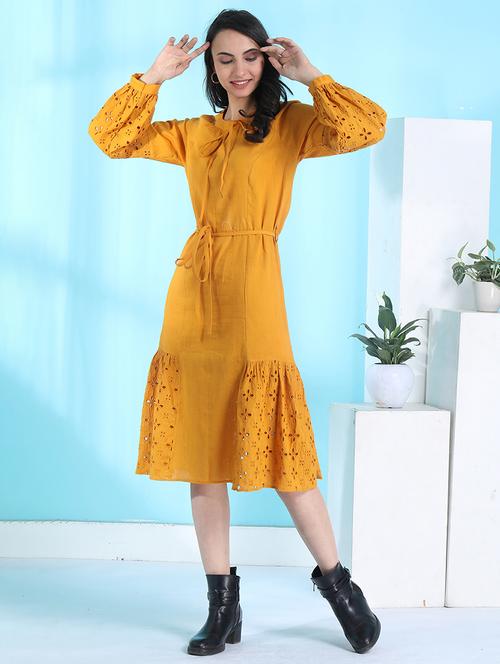 women schiffli tiered dress - 21565454 - Very Small Image - 1