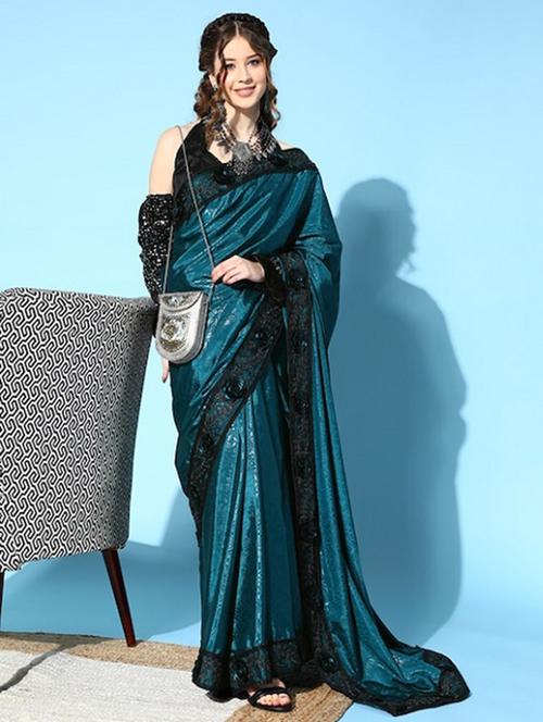 women self-designed bordered saree - 21565801 - Very Small Image - 1