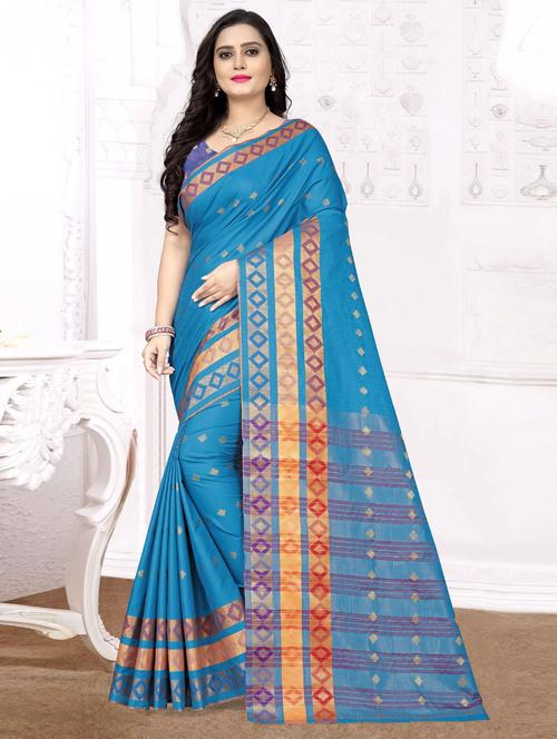 women self design handloom saree - 21565925 - Very Small Image - 1