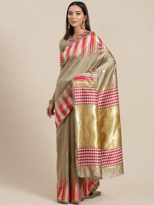 women self-designed banarasi saree - 21566031 - Very Small Image - 1