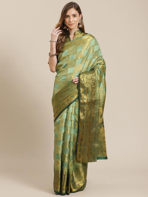 women self design banarasi saree - 21566050 - Very Small Image - 1
