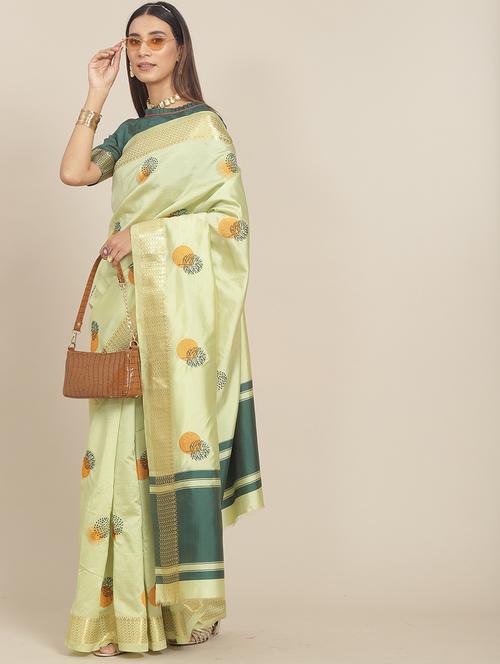 women neo mint embroidered saree - 21566323 - Very Small Image - 1