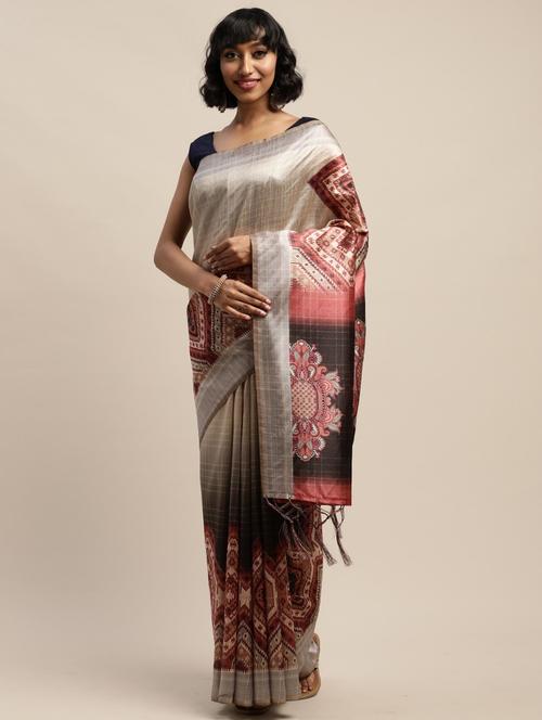 women multi colored printed saree - 21566468 - Very Small Image - 1