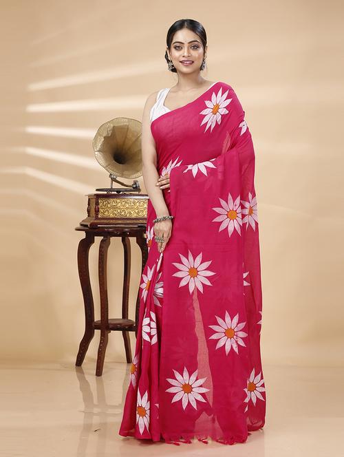 women floral printed saree - 21566552 - Very Small Image - 1