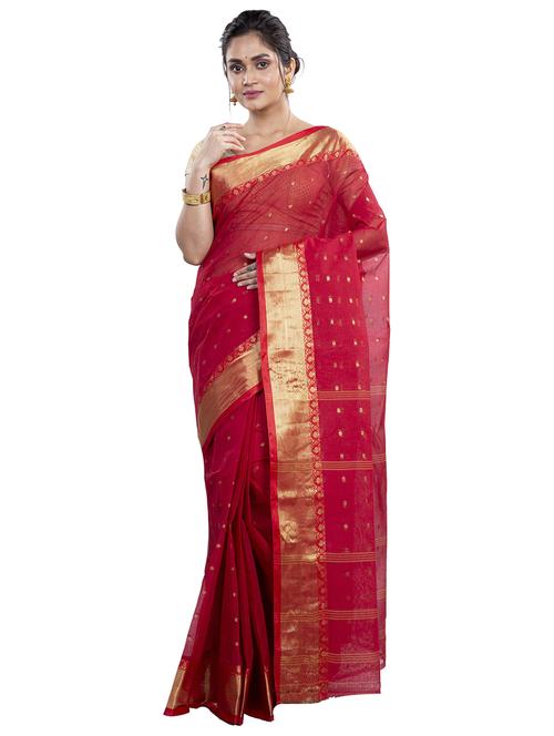 women self design tant saree - 21566555 - Very Small Image - 1