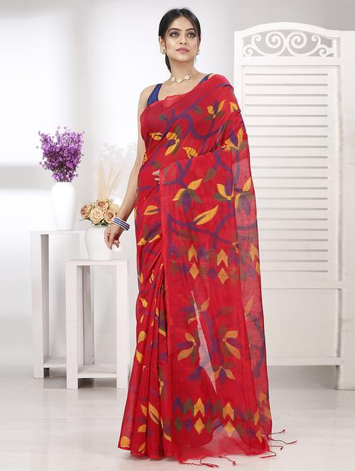 women red self design handloom saree - 21566640 - Very Small Image - 1