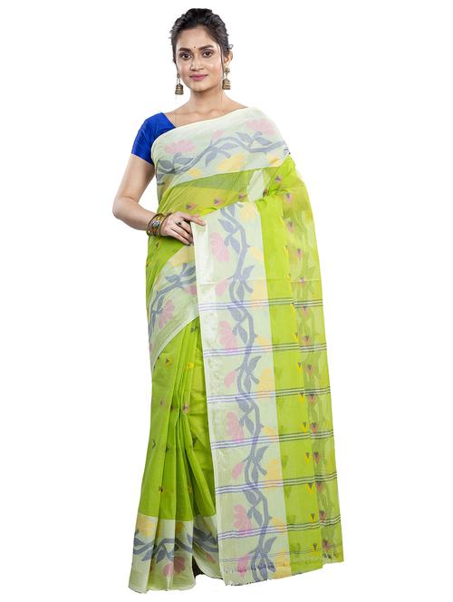 women self design tant saree - 21566693 - Very Small Image - 1