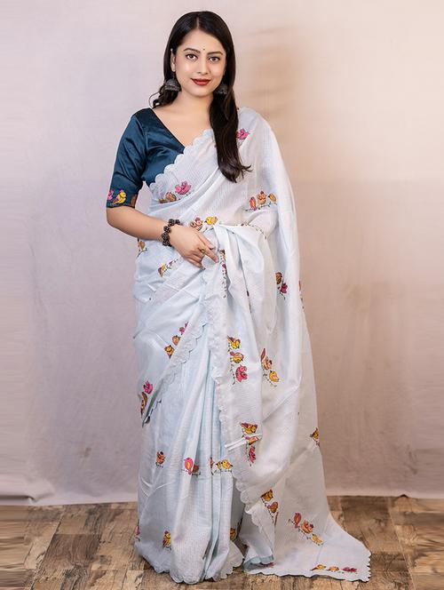 women printed saree - 21567071 - Very Small Image - 1