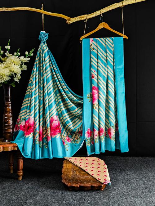 women printed saree - 21567113 - Very Small Image - 1