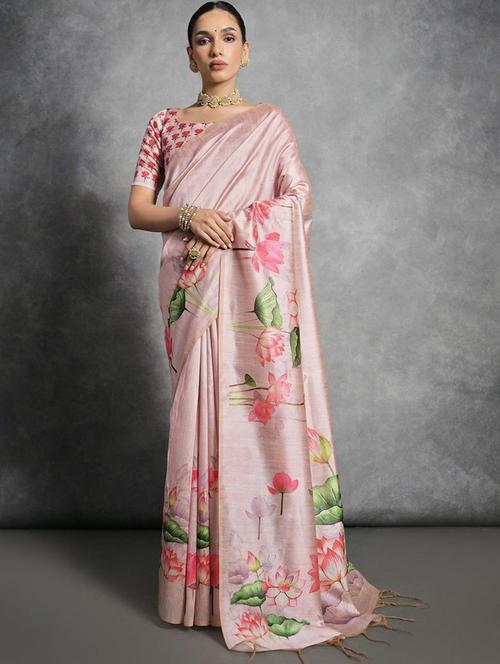 women floral printed saree - 21567151 - Very Small Image - 1