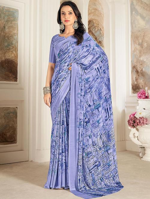 women abstract printed saree - 21567799 - Very Small Image - 1