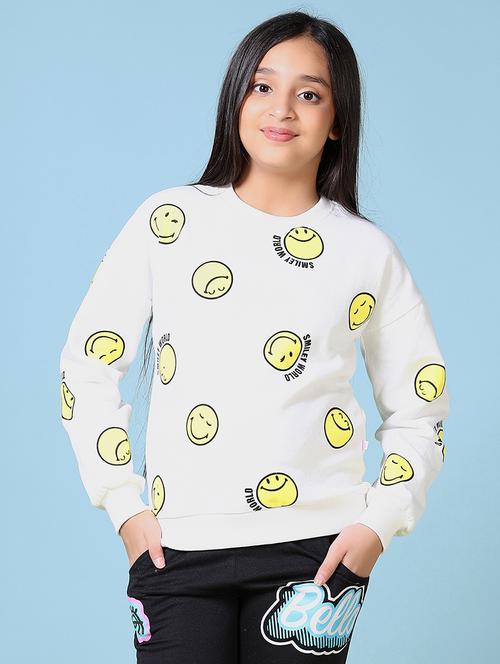 girls printed long sleeve sweatshirt - 21569626 - Very Small Image - 1