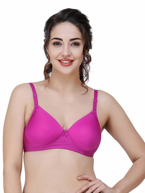 purple polyamide tshirt bra - 21570618 - Very Small Image - 1