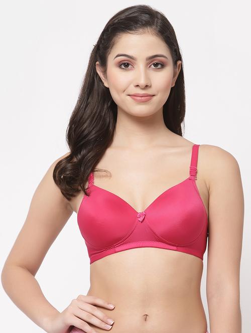 pink polyamide tshirt bra - 21570626 - Very Small Image - 1
