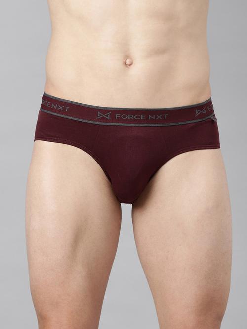 men solid cotton hipster brief - 21575080 - Very Small Image - 1