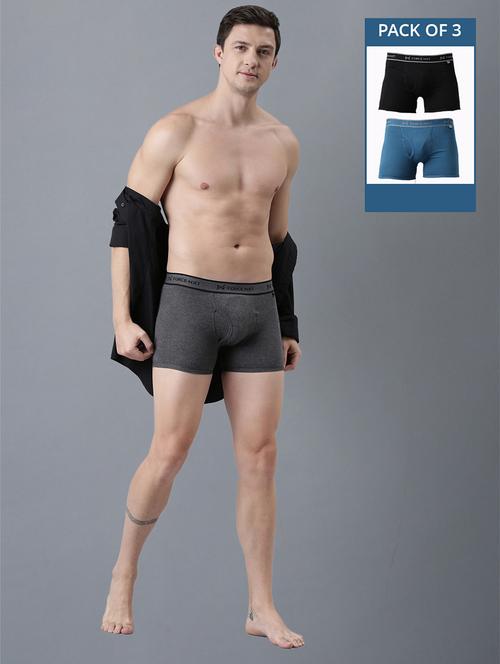 men pack of 3 solid trunks - 21575172 - Very Small Image - 1