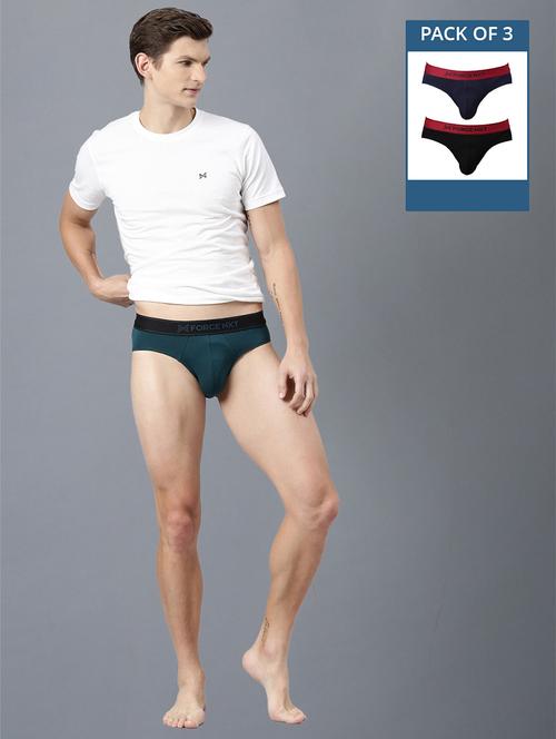 men pack of 3 solid hipster briefs - 21575205 - Very Small Image - 1