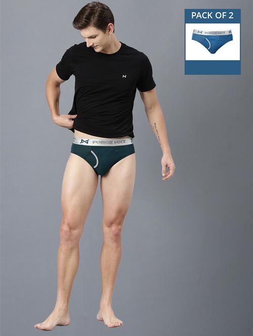 men pack of 2 solid hipster briefs - 21575264 - Very Small Image - 1
