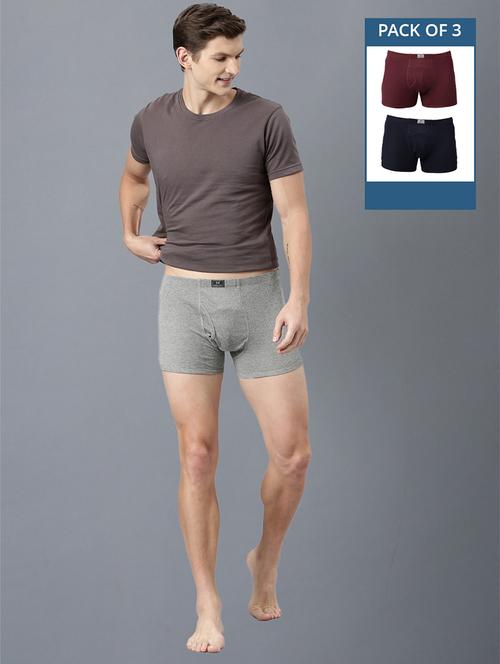 men pack of 3 solid trunks - 21575349 - Very Small Image - 1