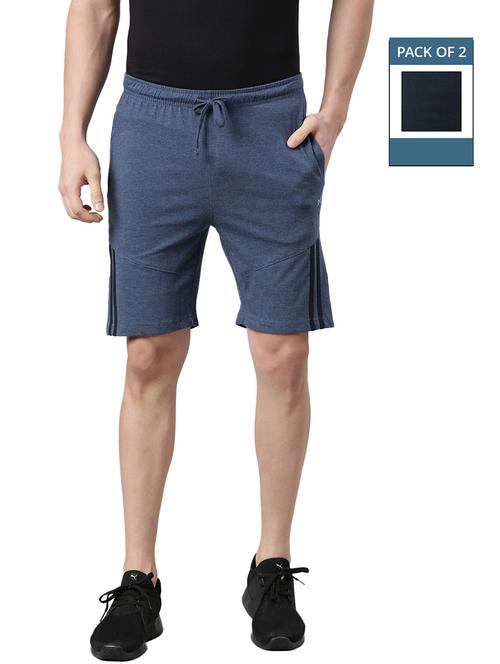 men pack of 2 solid regular fit shorts - 21576064 - Very Small Image - 1