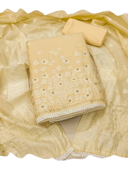 women self design 3-piece unstitched dress material - 21576691 - Very Small Image - 1