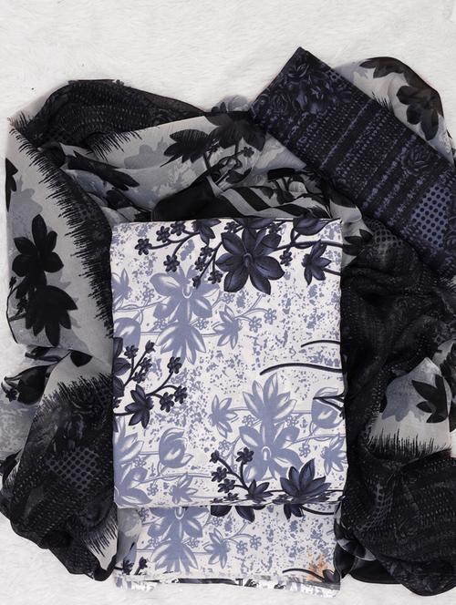 women printed unstitched suit set - 21576988 - Very Small Image - 1