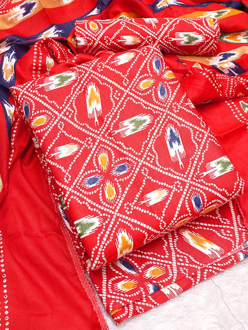 women printed unstitched suit with dupatta - 21577000 - Very Small Image - 1