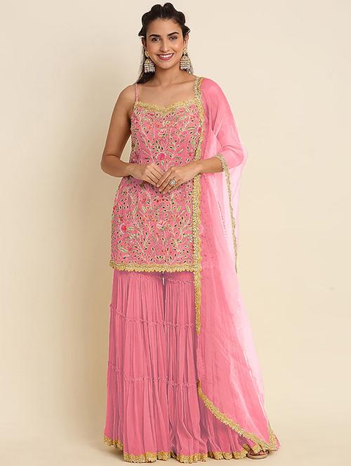 women embellished unstitched suit set - 21577073 - Very Small Image - 1
