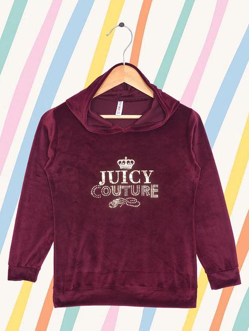 girls chest printed hooded sweatshirt - 21577316 - Very Small Image - 1