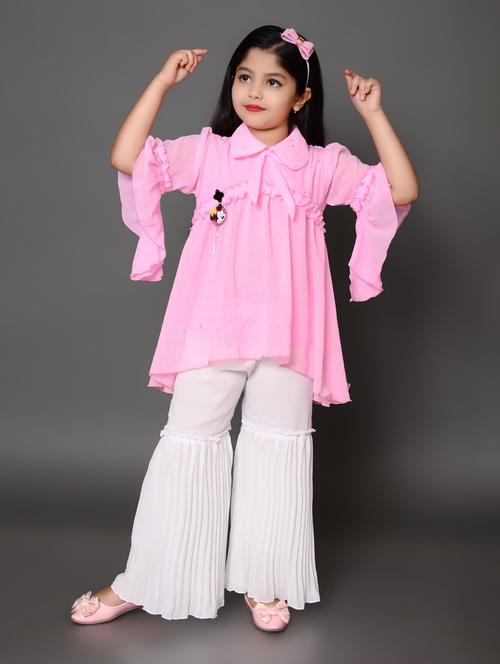 girls glitter detailed collared full length set - 21577487 - Very Small Image - 1