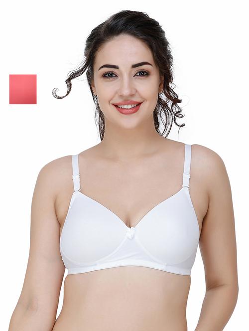 women pack of 2 solid t-shirt bra combo - 21580715 - Very Small Image - 1