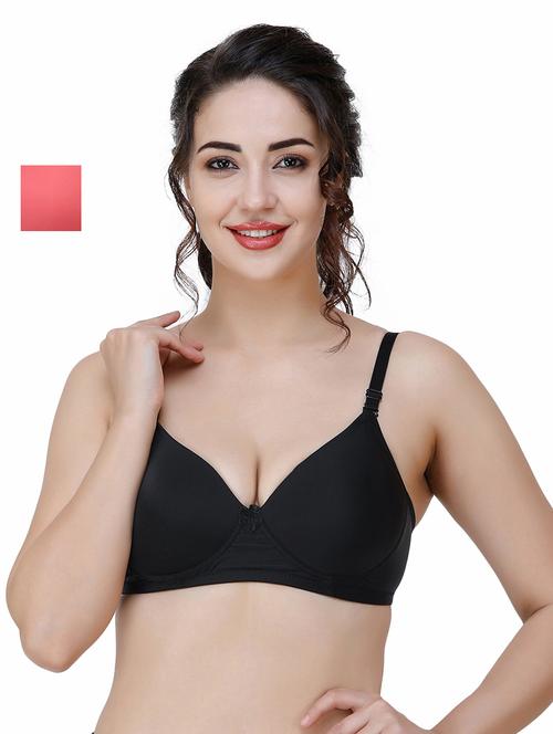 women pack of 2 solid t-shirt bra combo - 21580716 - Very Small Image - 1