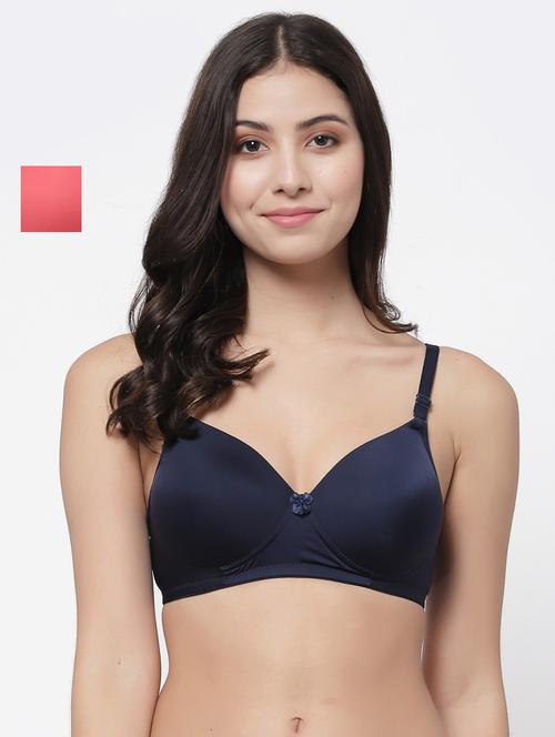 women pack of 2 solid t-shirt bra combo - 21580743 - Very Small Image - 1