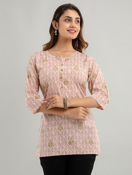 women three quarter sleeve straight kurti - 21581360 - Very Small Image - 1