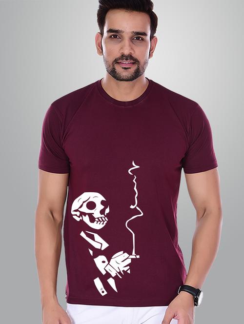 men slim fit graphic printed short sleeve t-shirt - 21581694 - Very Small Image - 1