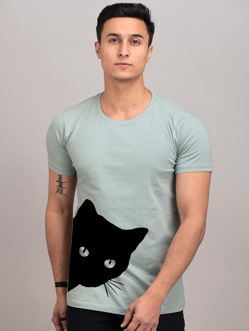 men slim fit graphic print short sleeve t-shirt - 21581714 - Very Small Image - 1