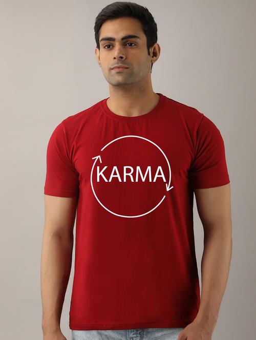 men slim fit front typographic printed short sleeves t-shirt - 21581771 - Very Small Image - 1