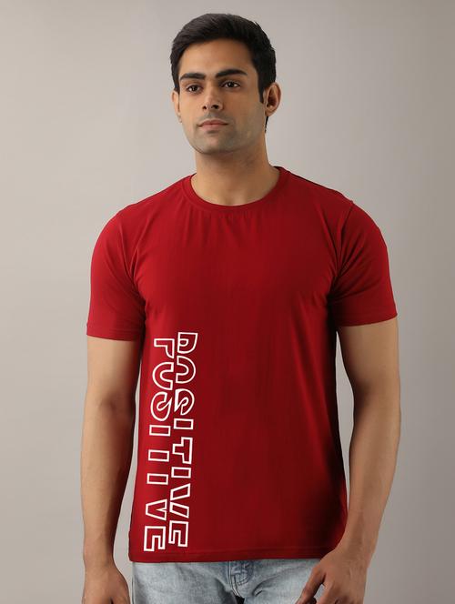 men slim fit typographic placement printed short sleeves t-shirt - 21581793 - Very Small Image - 1