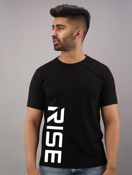 men slim fit typographic placement printed short sleeves t-shirt - 21581803 - Very Small Image - 1