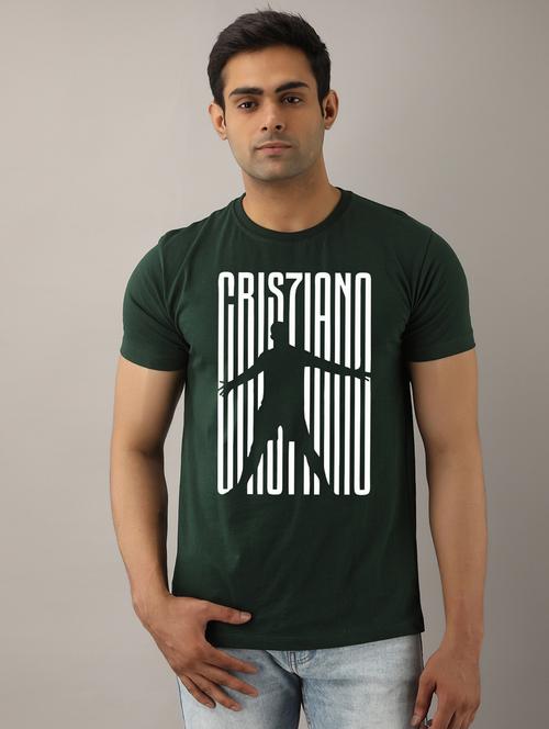 men slim fit front print short sleeves t-shirt - 21581811 - Very Small Image - 1